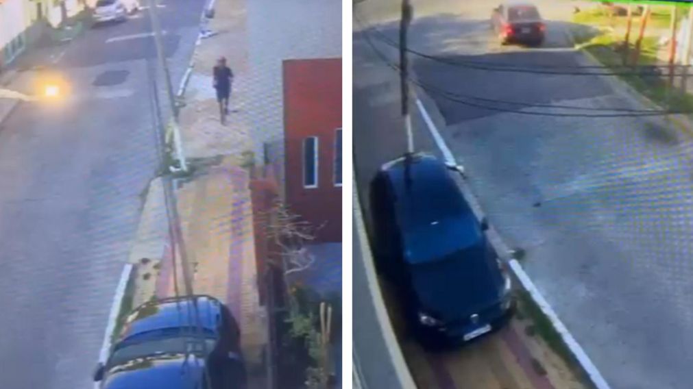 Una c�mara de seguridad capt� el momento en que el fallecido entr� a robar.