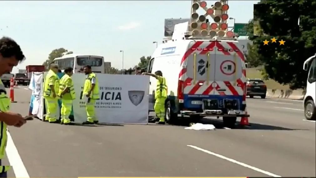 Un ladrón intentó cruzar la autopista Panamericana tras robar un celular y murió atropellado.