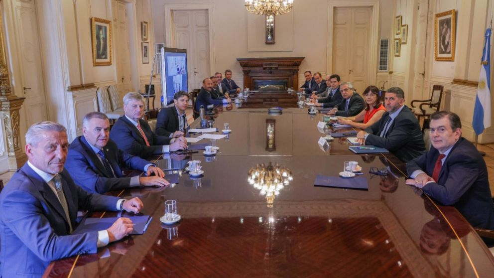 Gobernadores mantuvieron un encuentro en Casa Rosada.