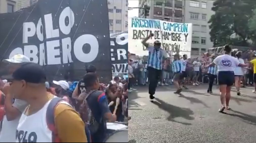 Ya se registraron movimientos en la Avenida 9 de Julio.