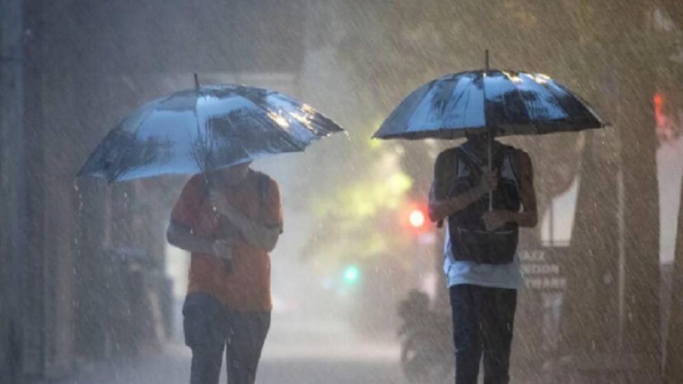 Alerta meteorológica amarilla por fuertes tormentas en diferentes regiones del país.