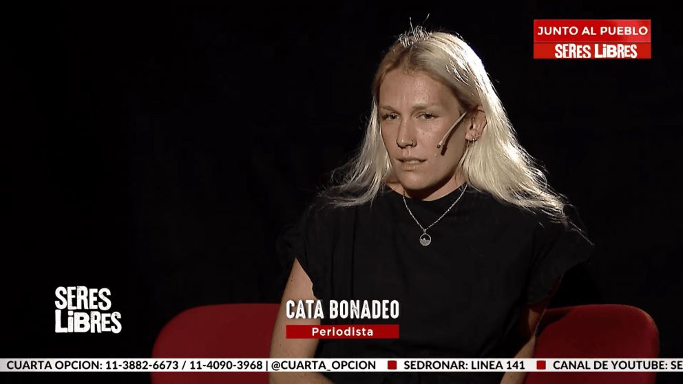 Cata Bonadeo en Seres Libres con Gastón Pauls.