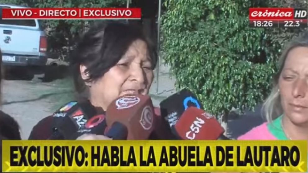 La abuela de Lautaro Morello habló con la prensa y pidió Justicia por su nieto.