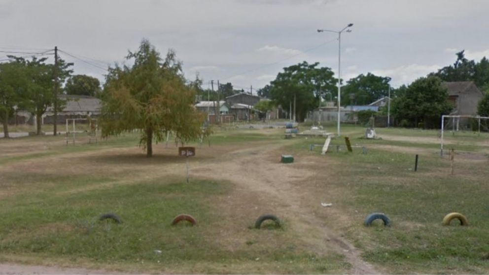 Aca, en esta plaza, fue mortalmente atacado Brian Ismael Flores.