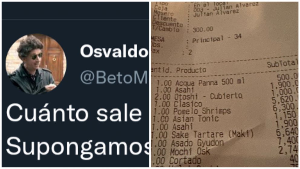 Preguntó cuánto costaba una salida a un resturante y desató el debate en Twiter.