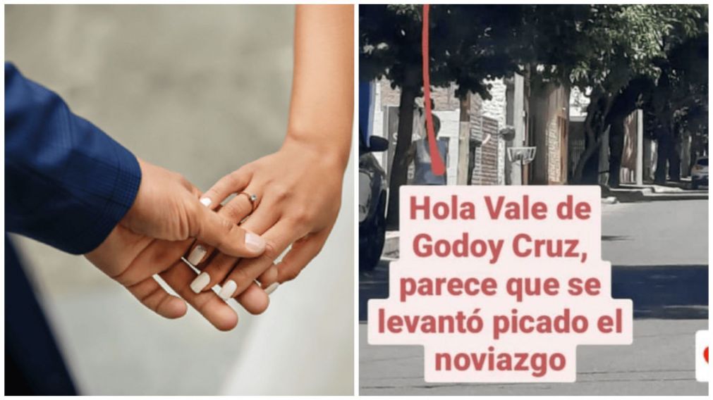 La propuesta de casamiento con un pasacalles en Mendoza se volvió viral en las redes sociales (Instagram/@CaroQuiroga).