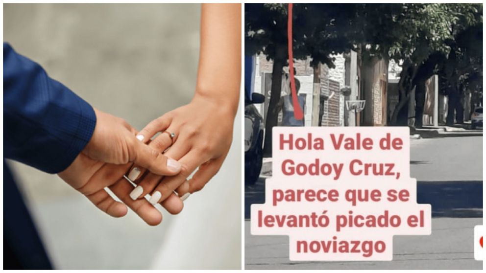 La propuesta de casamiento con un pasacalles en Mendoza se volvió viral en las redes sociales (Instagram/@CaroQuiroga).