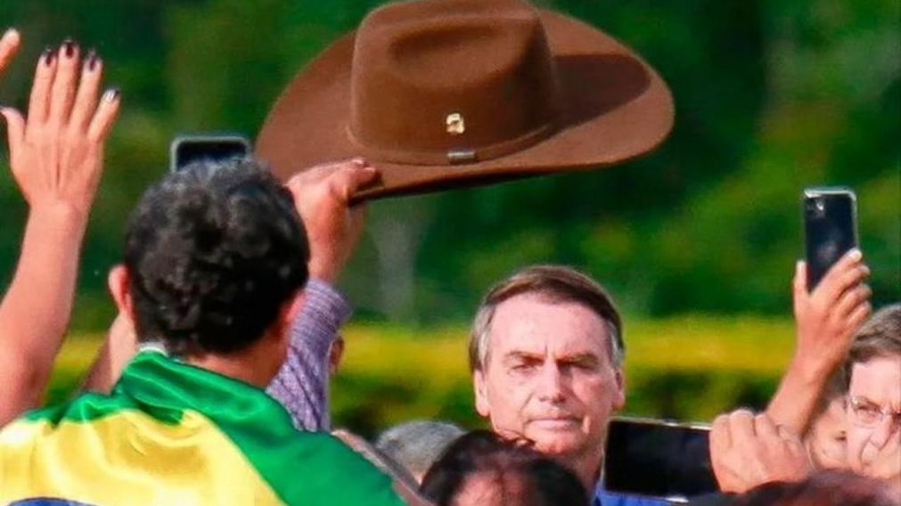 Jair Bolsonaro habló ante sus seguidores en Brasilia (Twitter).