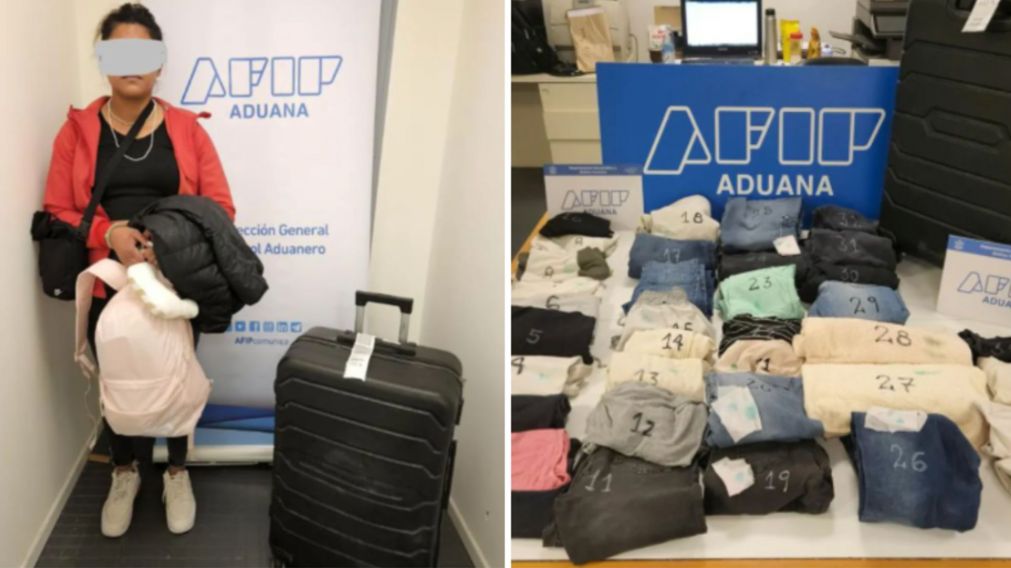 La mujer intentó traficar cocaína desde el Aeropuerto Internacional de Ezeiza a Lisboa, Portugal (Télam).
