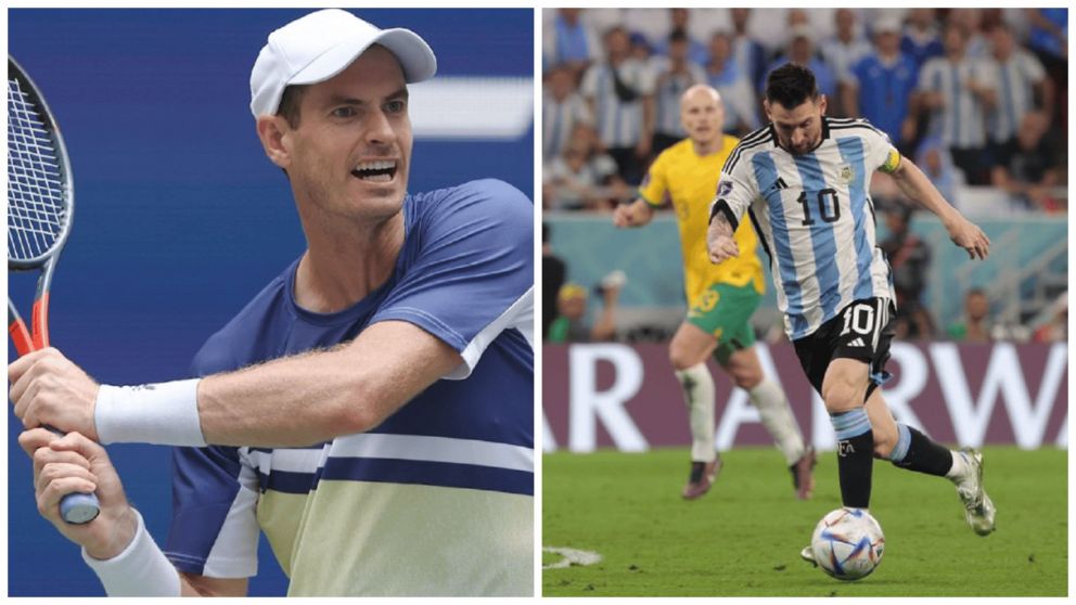 El tenista elogió a Lionel Messi por su actuación contra Australia (Instagram/@andymurray/@leomessi).