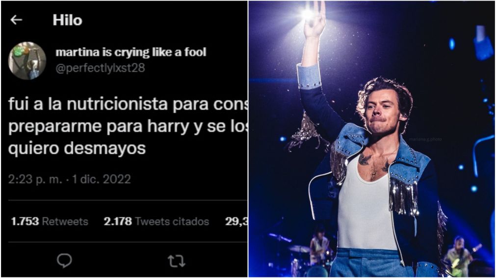 Fue a la nutricionista para recibir consejos “anti desmayo” en la previa del concierto de Harry Styles