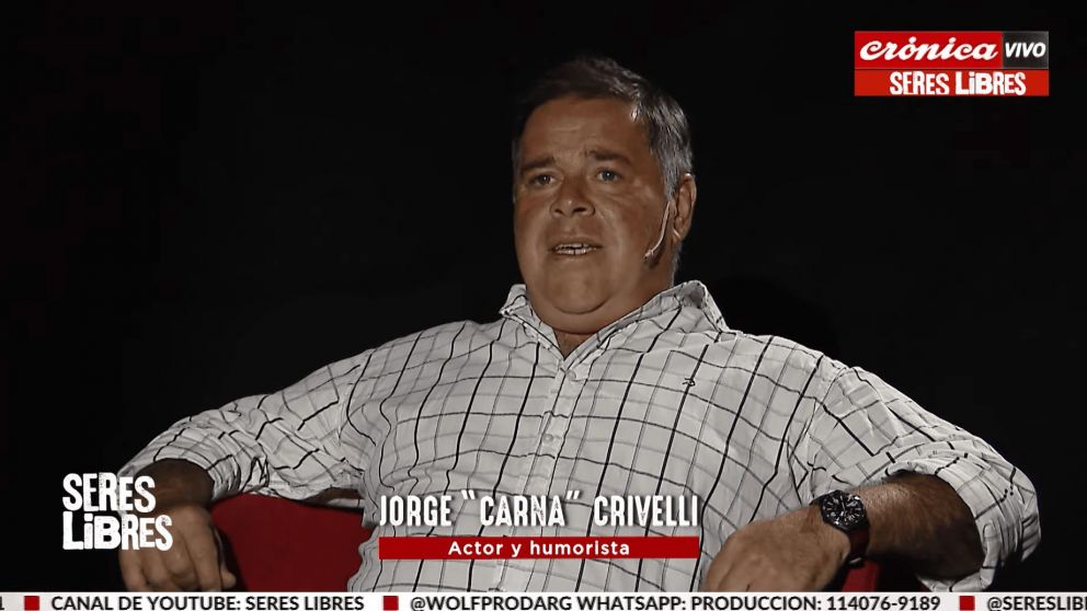 Jorge "Carna" Crivelli brindó una entrevista para el programa Seres Libres en Crónica HD.