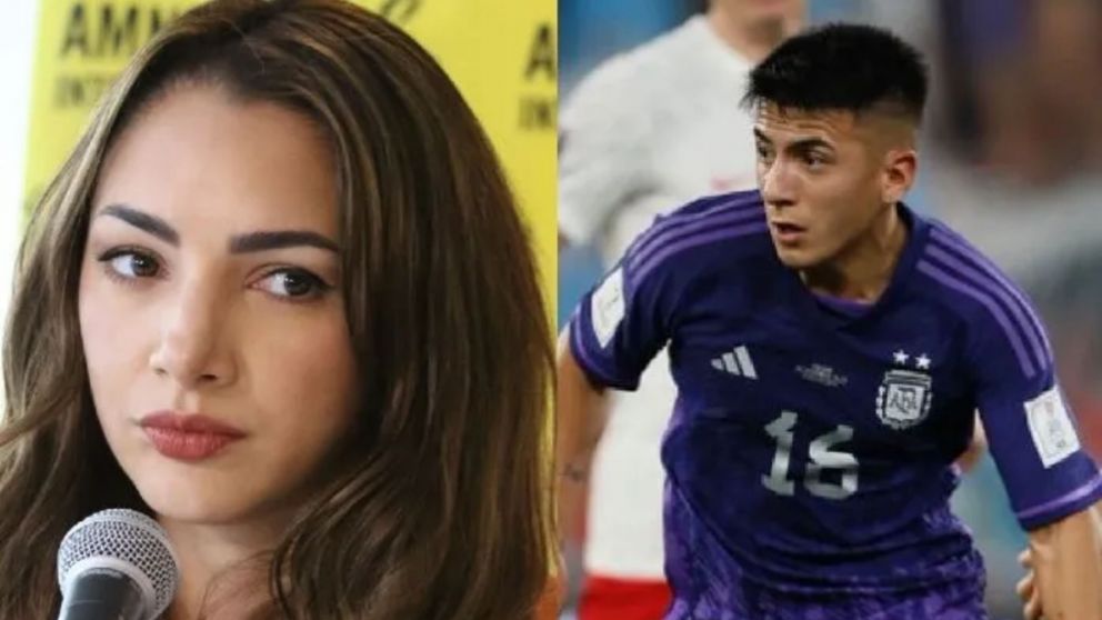 La actriz Thelma Fardin repudio del debut de Thiago Almada en la selección.