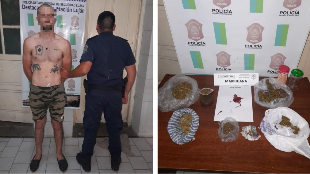 Un hombre fue detenido por venta de drogas en su casa.