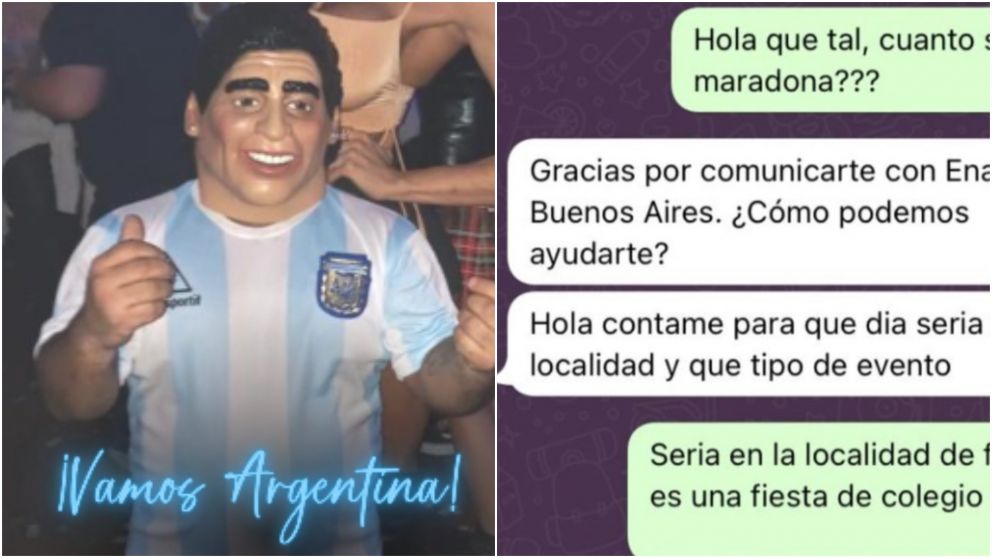 Estudiantes contrataron un enano vestido de Maradona para un ins�lito motivo y las redes estallaron