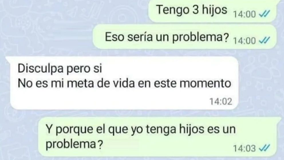 Contó que es mamá y la respuesta del hombre con el que iba a salir la dejó helada.