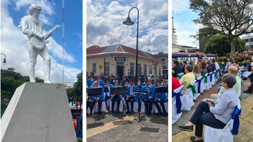 Argentina le regaló monumento de Gustavo Cerati a Costa Rica, por el bicentenario de su independencia.