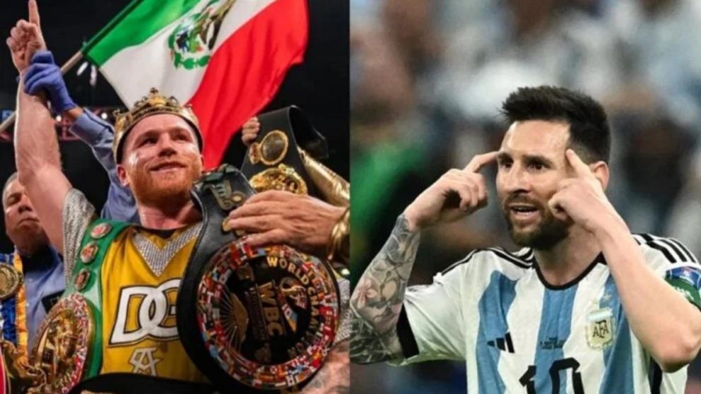 Canelo Álvarez Vs. Lionel Messi: la "pelea" menos pensada.