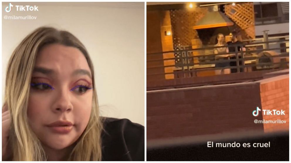 Grabó un momento íntimo de sus vecinos y es viral en las redes (TikTok/@milamurillov).