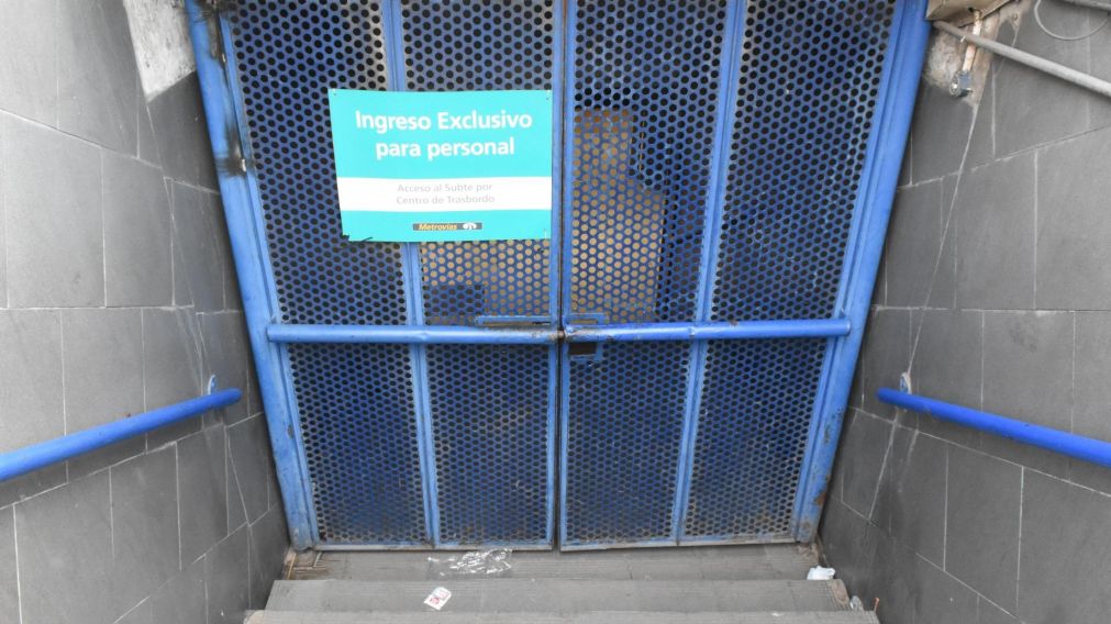 Nueva medida de los trabajadores del subte (Pablo Villán/Crónica).