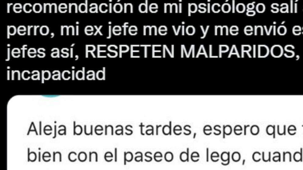 Una joven recordó un mal momento con su ex jefe.