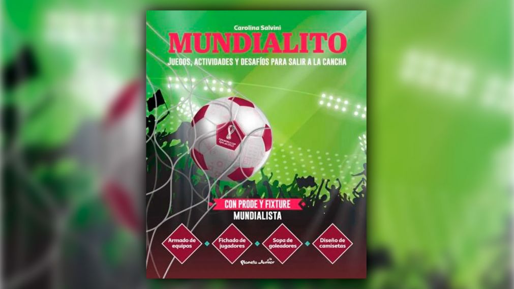 Carolina Salvini armó un libro para que los chicos le den forma a su propio Mundial