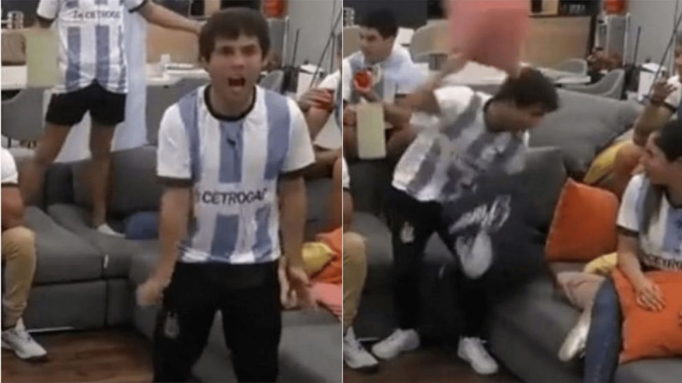 El ataque de furia de Agustín de Gran Hermano, tras los goles anulados de Argentina en el debut del Mundial de Qatar 2022.