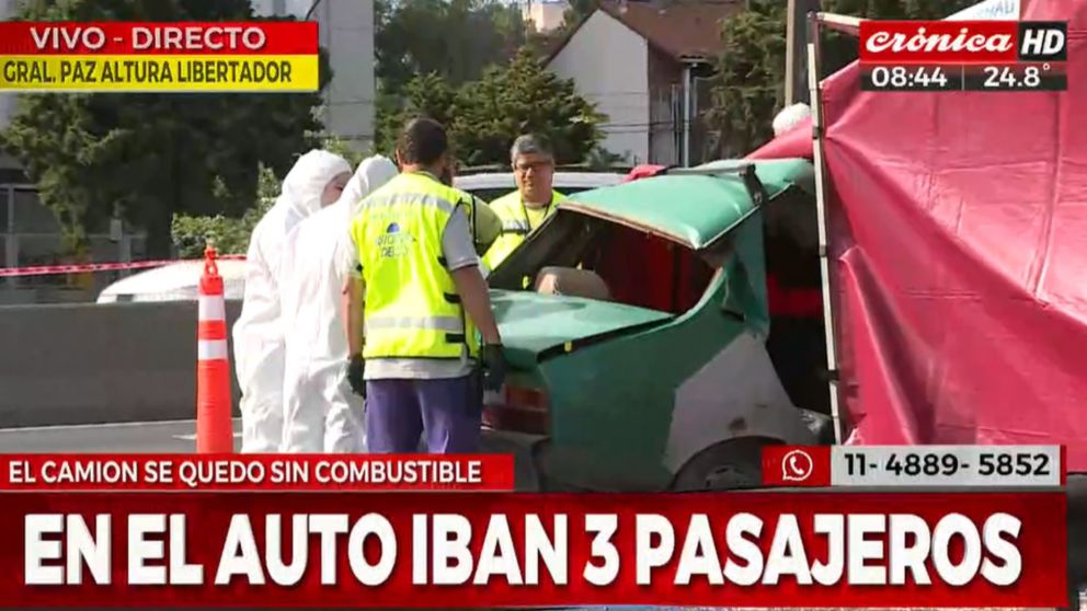 Tremendo choque en la General Paz dejó como saldo dos muertos.