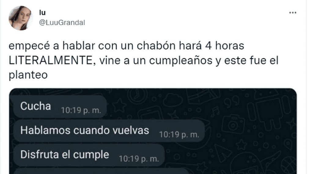 El insólito reclamo de un pibe que acababa de conocer estalló en las redes sociales.