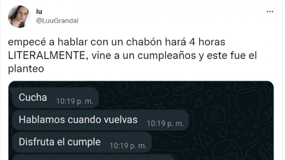 El insólito reclamo de un pibe que acababa de conocer estalló en las redes sociales.