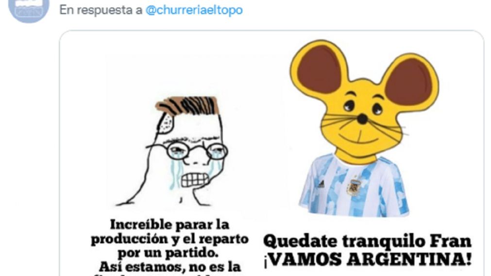 La famos churrería de las redes sociales volvió a "domar" a un hater (Twitter/@churreriaeltopo).