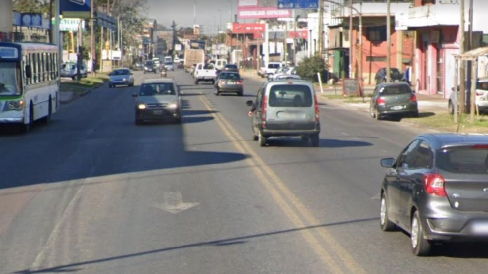 La zona comercial donde finalizó la persecución de ambos sospechosos.