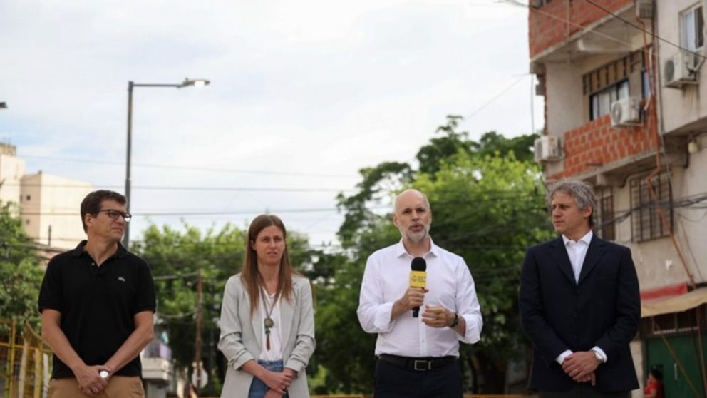 Horacio Rodríguez Larreta habló este jueves a la mañana desde Chacarita (Gentileza Gobierno de la Ciudad).