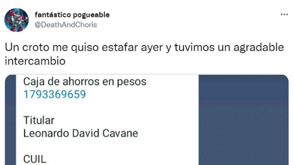 El muchacho increpó al delincuente y éste redobló la apuesta.