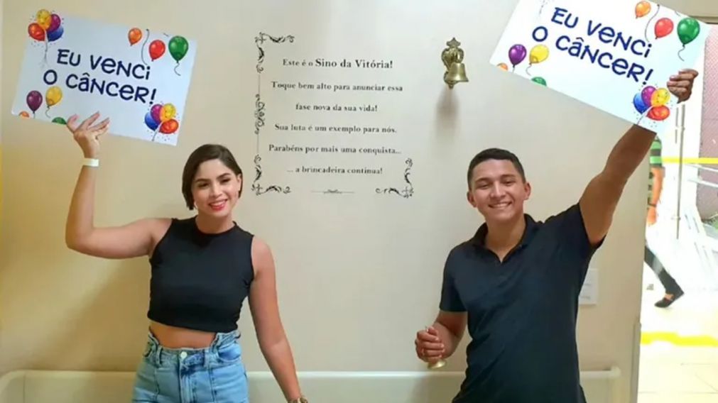 La emotiva historia de una pareja que superó el mismo cáncer juntos y ahora planean casarse (Gentileza: G1).