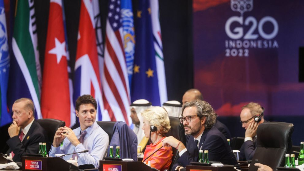 Canciller Santiago Cafiero brindó el discurso con la posición argentina en la Cumbre del G20.