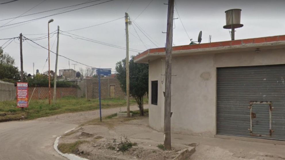 La esquina donde fue hallado el cad�ver de Carlos Ezequiel N��ez.