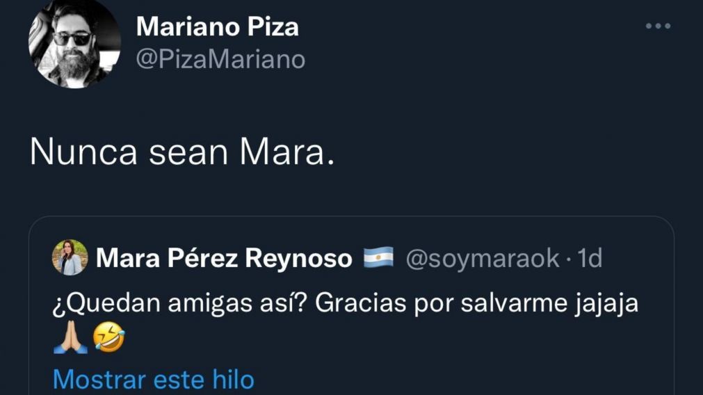 "Nunca sean Mara": el método para escapar de una cita aburrida que generó polémica en Twitter.