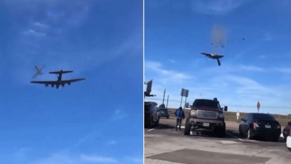 Chocaron dos aviones en un show aéreo en Estados Unidos: 6 muertos.