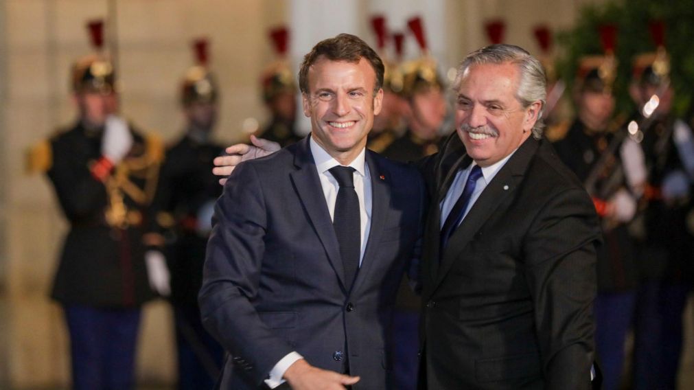 Alberto Fernández volverá a encontrarse con Emmanuel Macron (Télam).