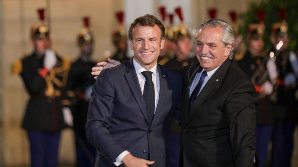 Alberto Fernández volverá a encontrarse con Emmanuel Macron (Télam).