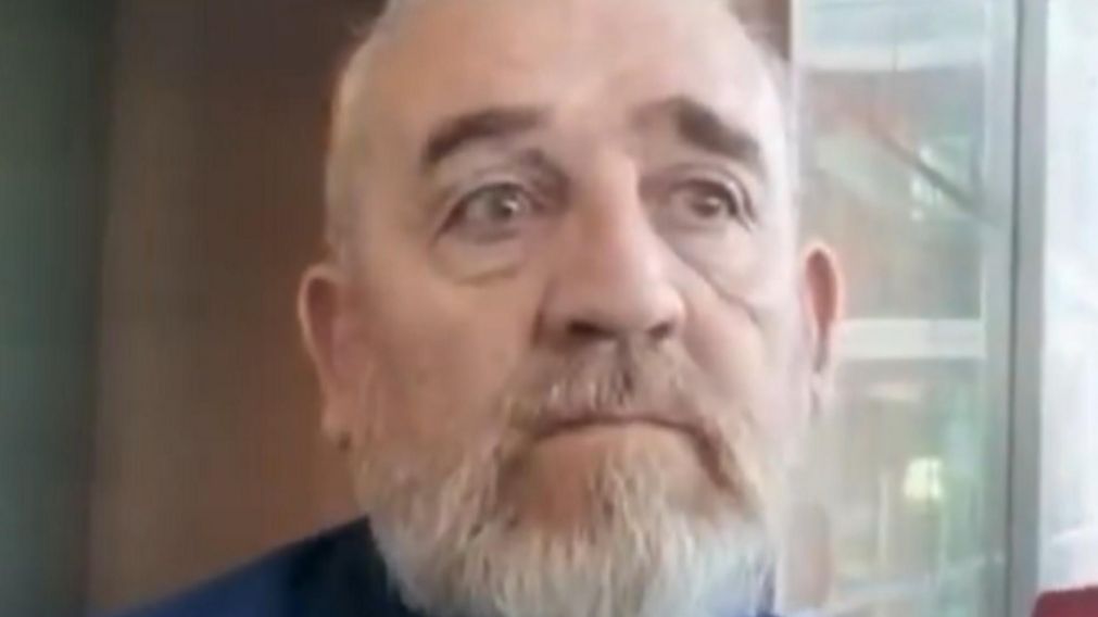 El abogado del papá de Lucio Dupuy en una rueda de prensa (Gentileza Radio Solidaria).