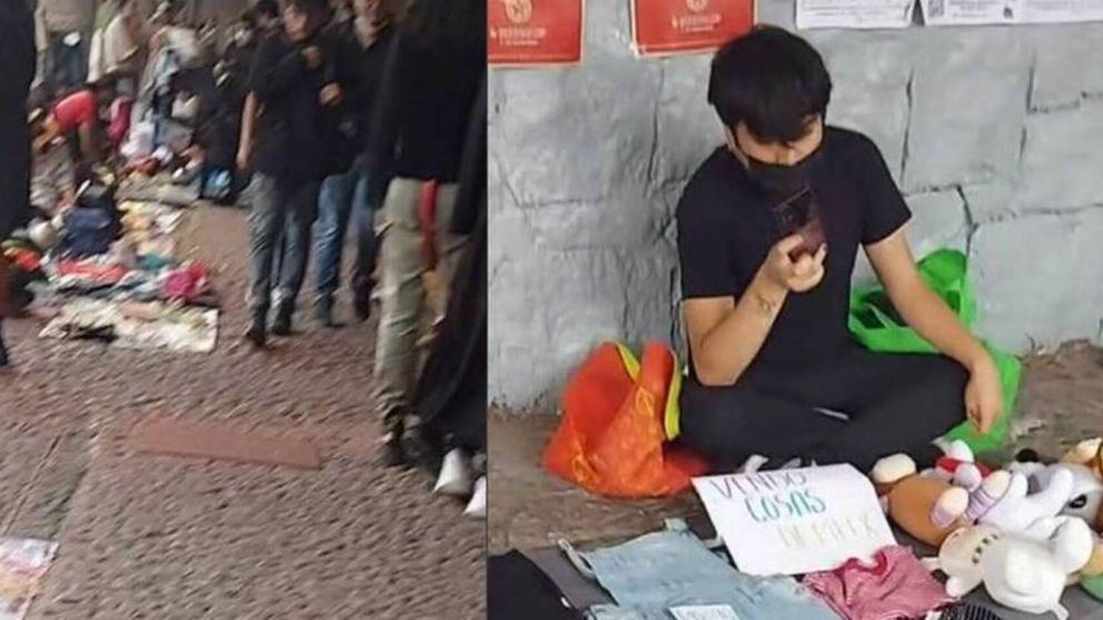 Se separ� de su novia y decidi� hacer algo desopilante con las pertenencias de ella (Imagen captura v�deo).