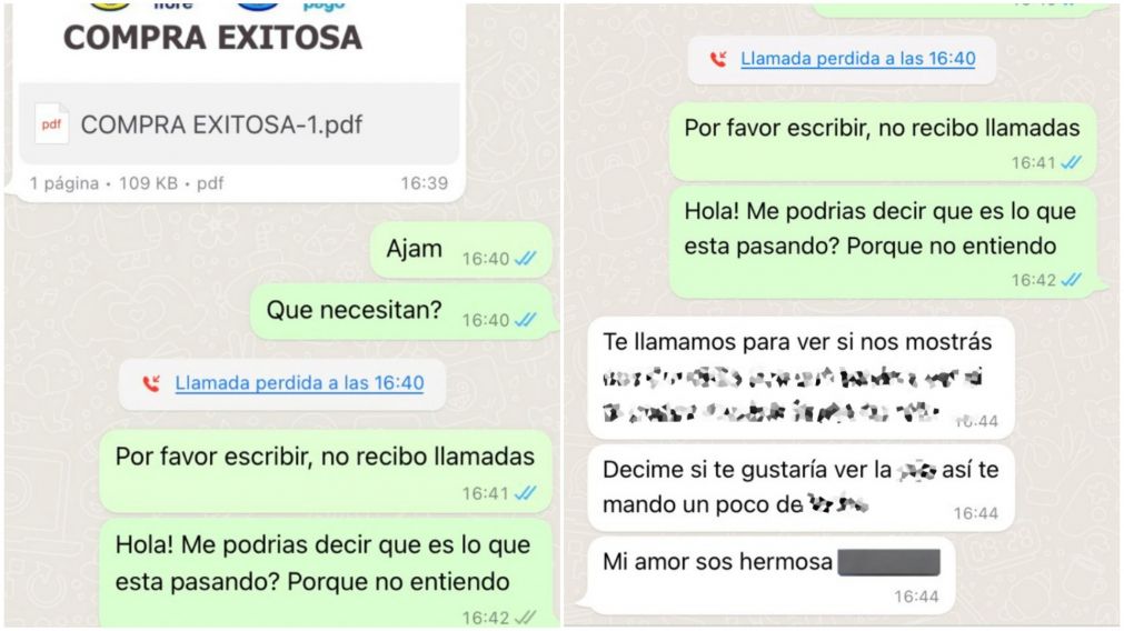 La ciberestafa de “Mercado pago” hacia una chica que terminó en acoso.