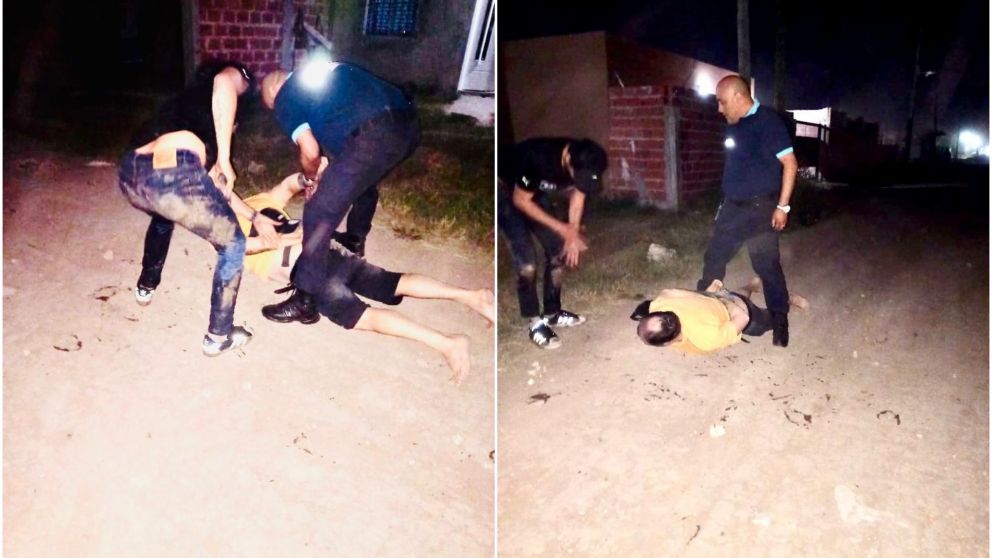 El acusado abandonó el auto y siguió su intento de fuga a pie, hasta que lo atraparon.