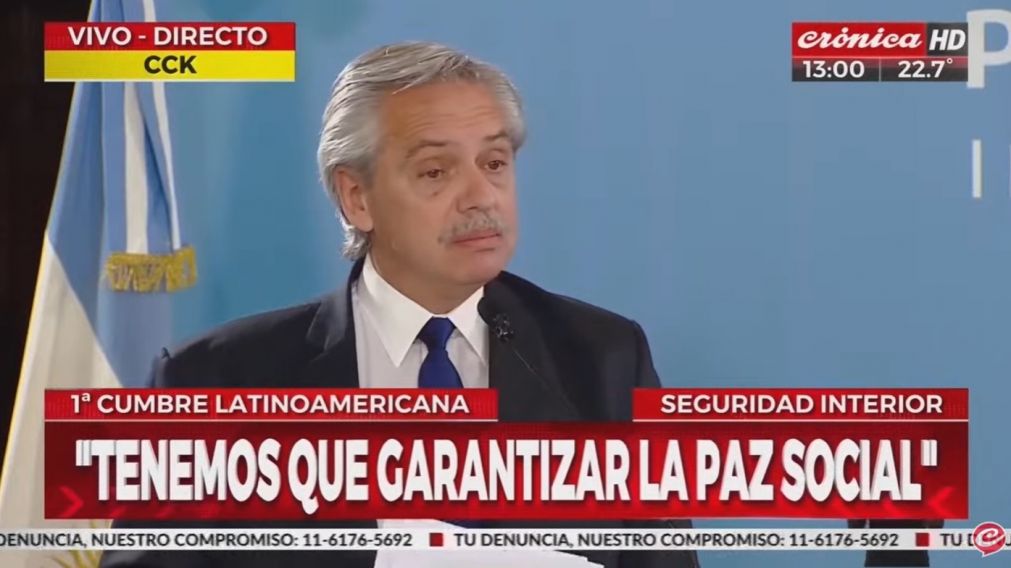 El presidente Alberto Fernández participó del encuentro en el Centro Cultural Kirchner.