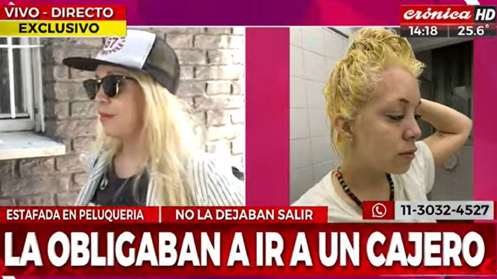 Clienta de una peluquería denunció que la estafaron y secuestraron.