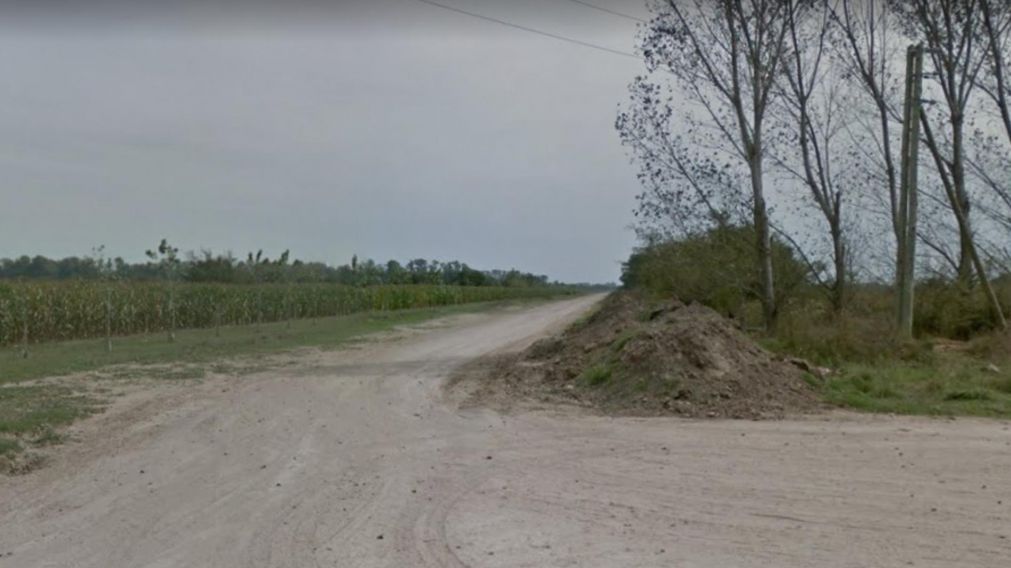 Acá, en este predio, fue hallado el cuerpo sin vida del sujeto.