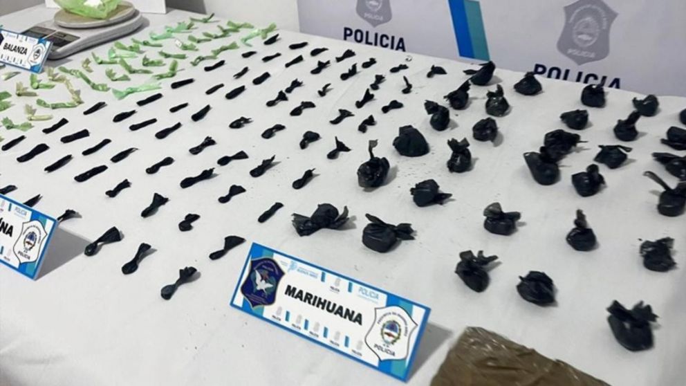 Esta es parte de la droga que fue secuestrada por los investigadores policiales.