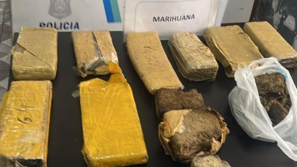 Esta es parte de la droga que fue secuestrada por los funcionarios policiales.
